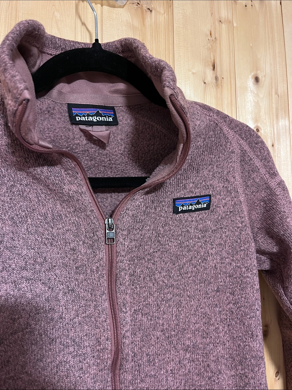 Patagonia Kids Teddy Jacket in Dusty Rose Heather